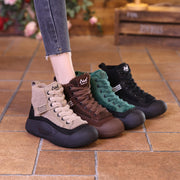 Fleece-lined Soft-soled Martin Boots High-top Anti-slip All-matching